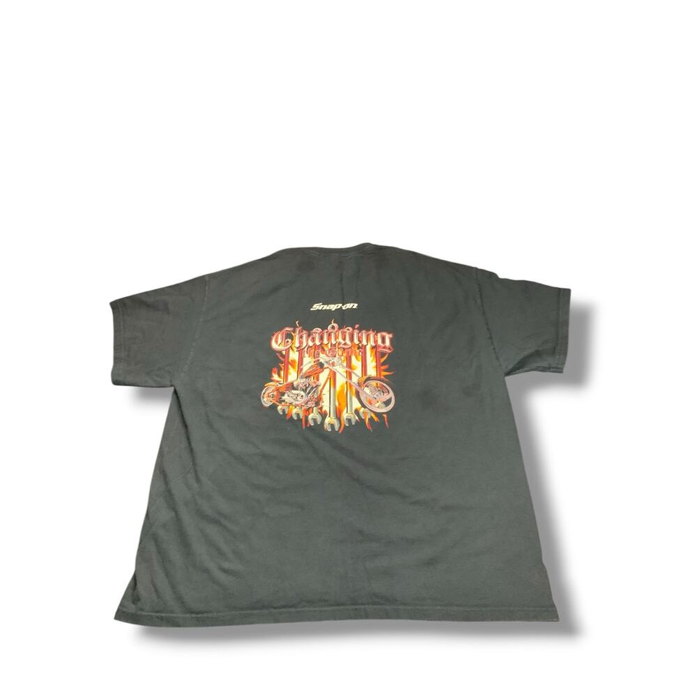 Snap-on Changing The Game Chopper Motorcycle Graphic T-Shirt 2XL Black Tool